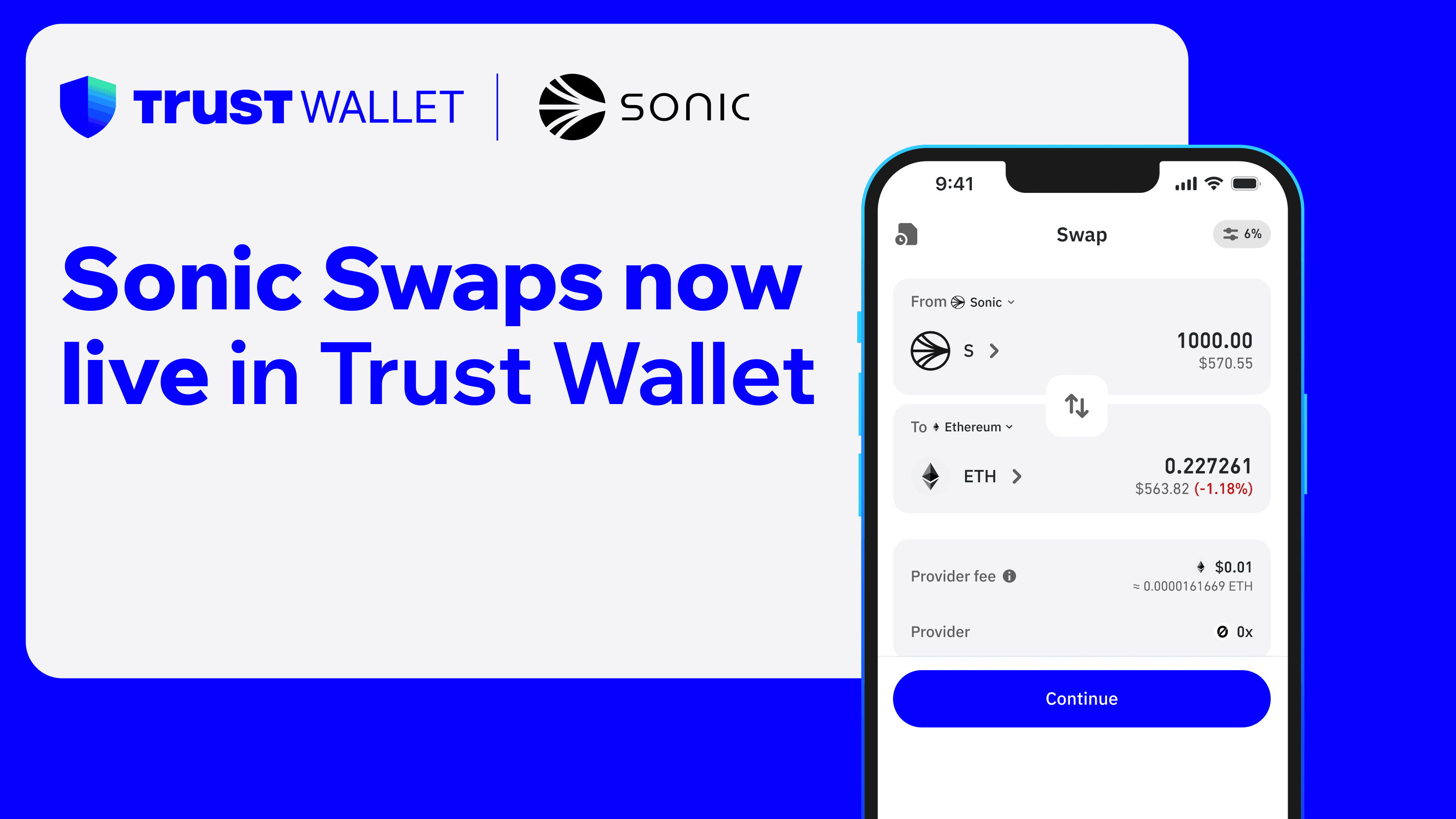 Trust Wallet Now Supports Sonic Swaps — Same Chain, Cross Chain