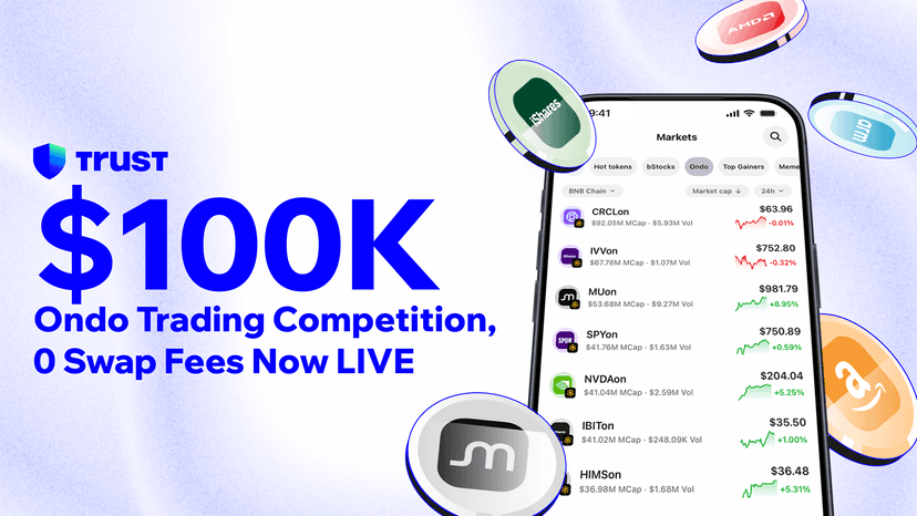 Ondo Trading Competition: trade tokenized stocks on BNB Chain for 0% fees, share $100,000