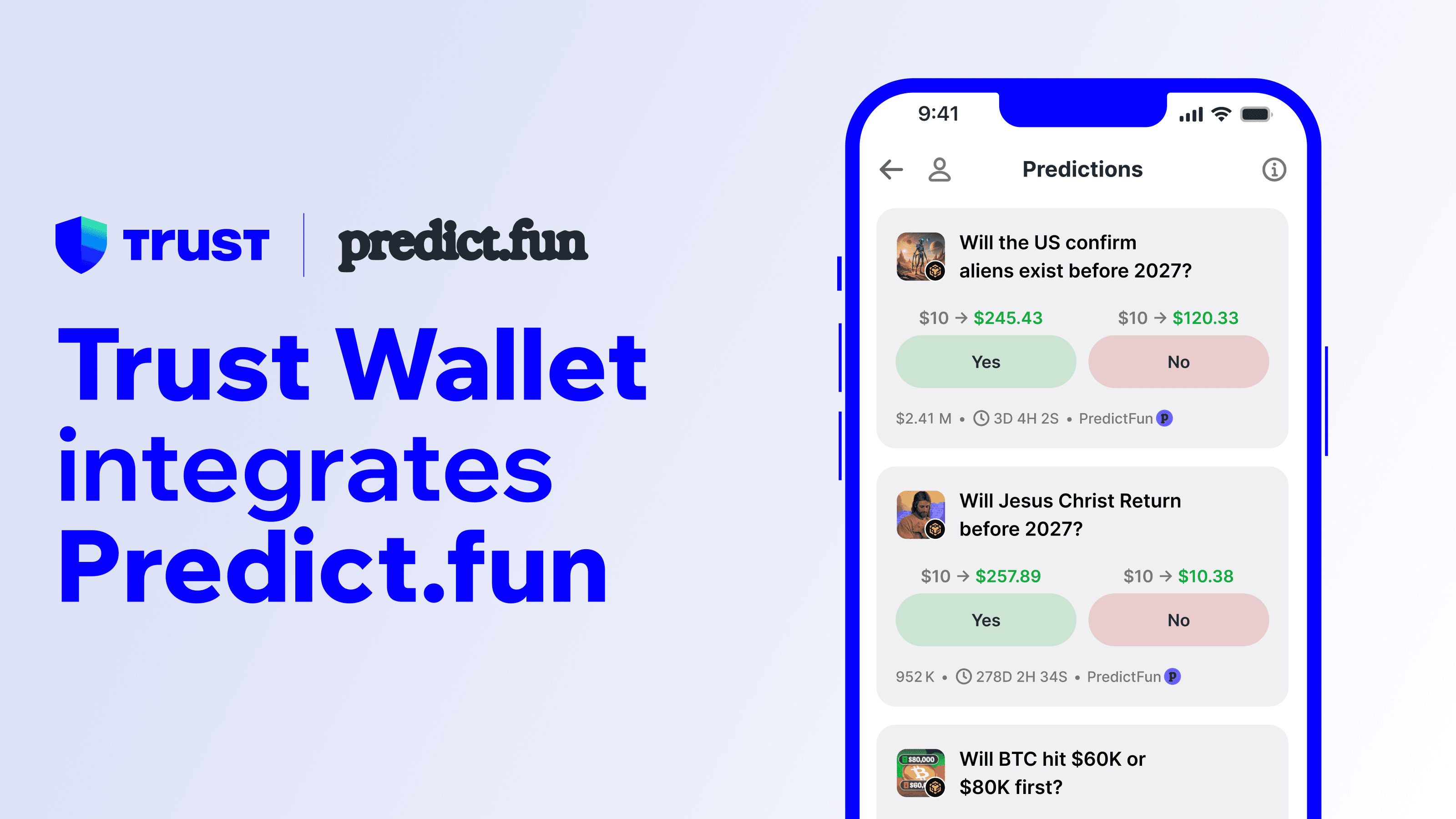 Trust Wallet Integrated Predict.fun Into Predictions